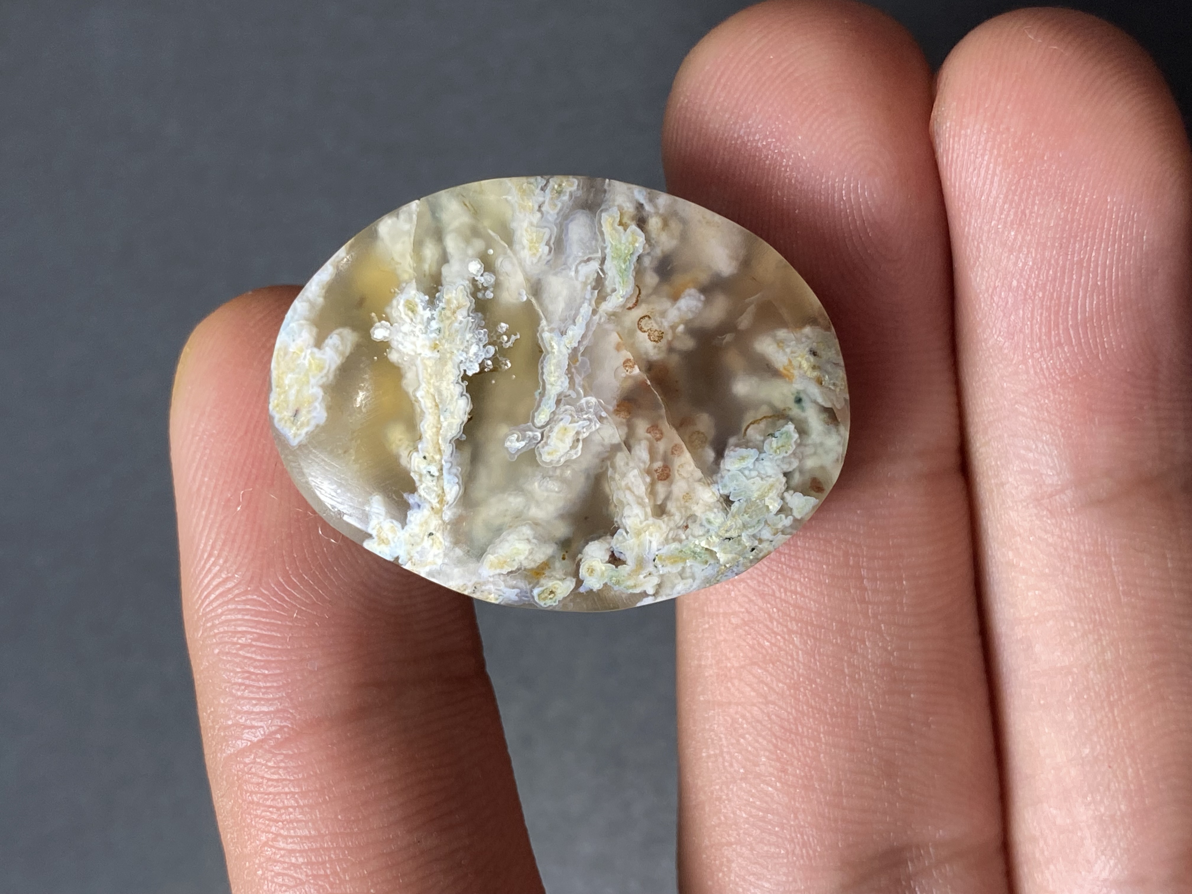 پیشنهاد خرید عقیق خزه‌ای (طرح گلسنگ خاکی)